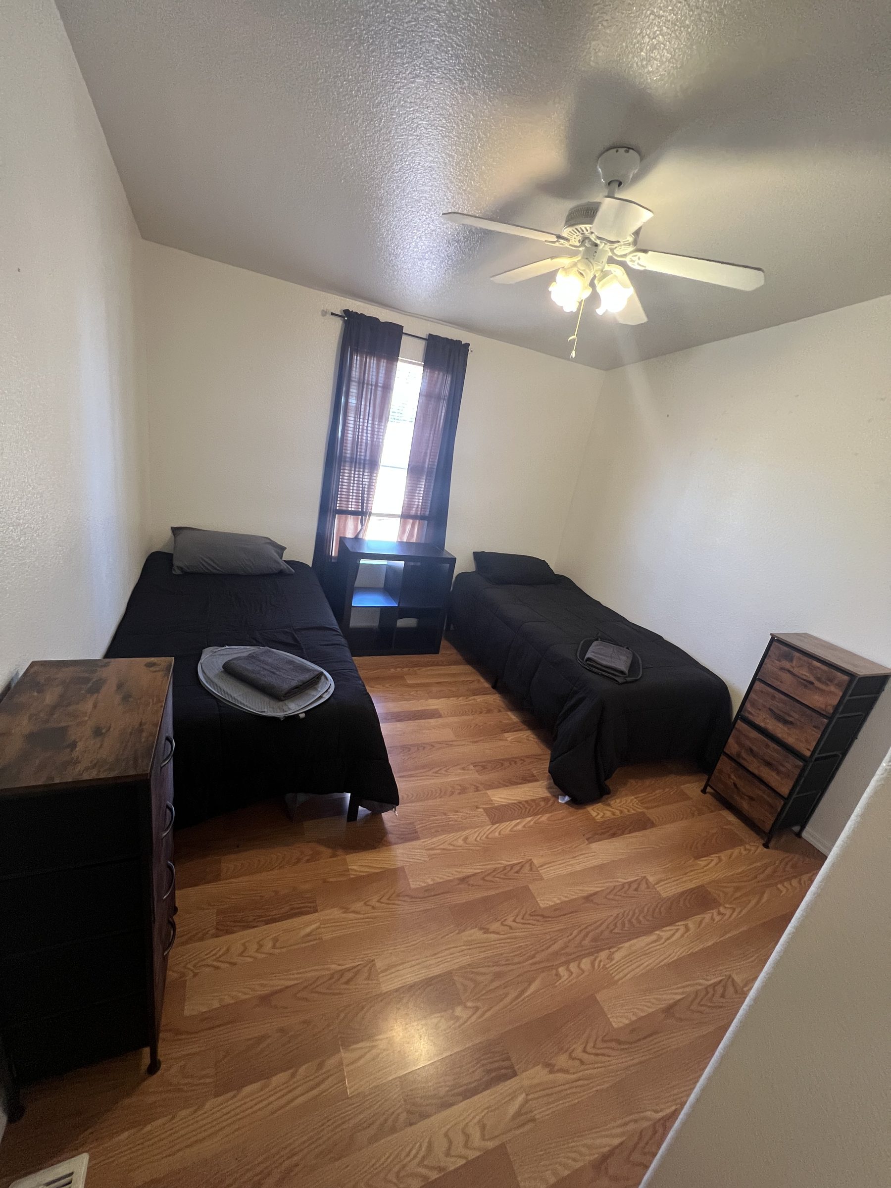 Shared bedroom with two twin beds