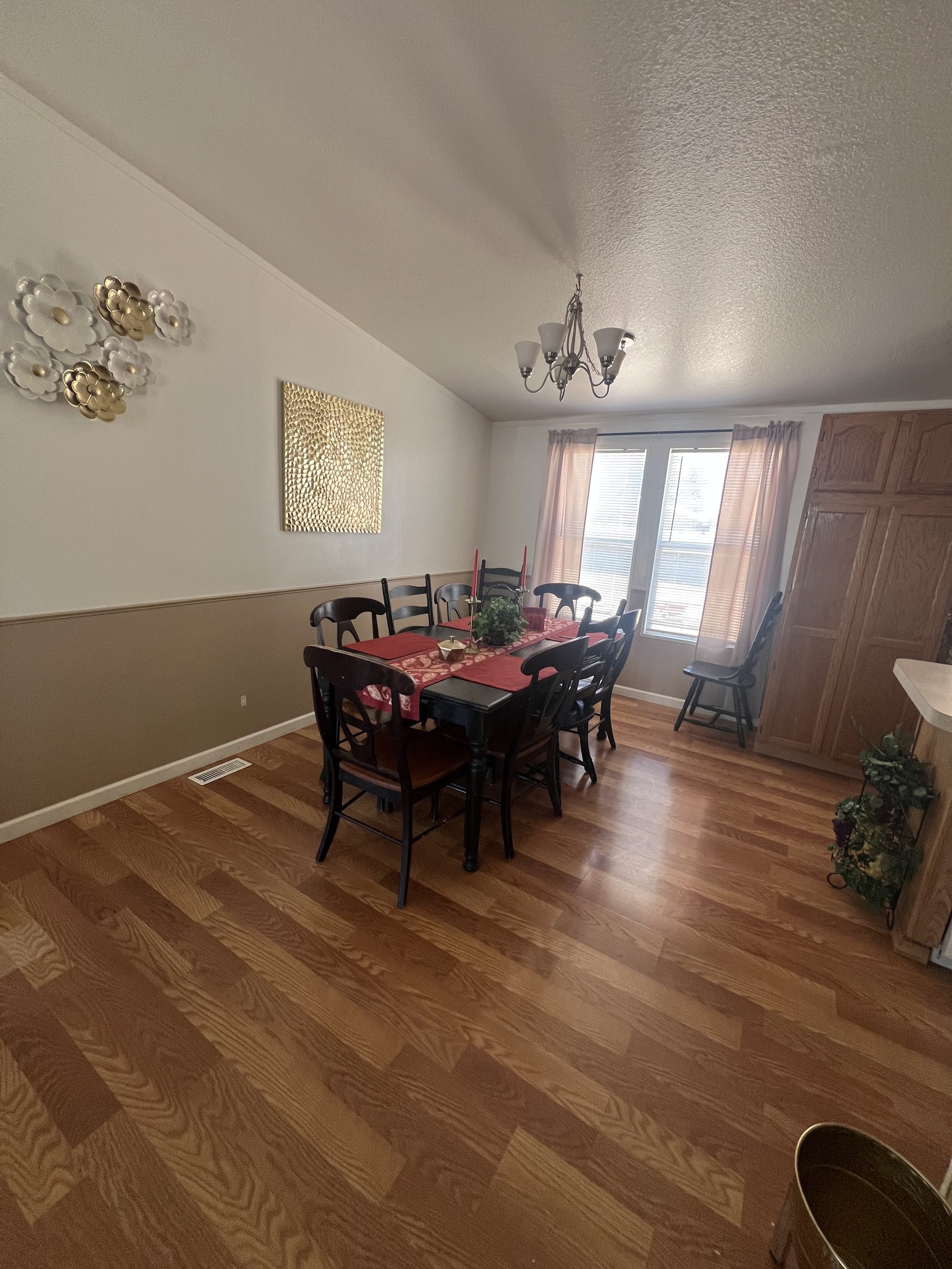 Formal dining room set with care